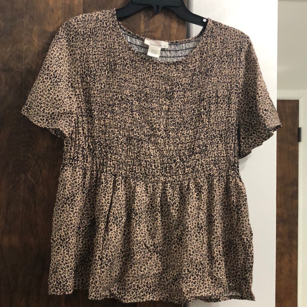 Cheeta print top